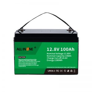 工廠定制電源 12V 100AH LiFePO4 磷酸鐵鋰深循環汽車電池船用太陽能房車電池