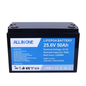 25.6V 100Ah 鋰離子 Lifepo4 電池組可充電鋰離子電池